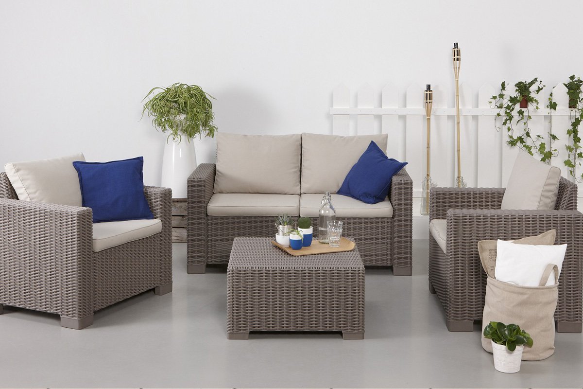 Набор садовой мебели California 2 Seater Set, капучино