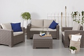 Набор садовой мебели California 2 Seater Set, капучино